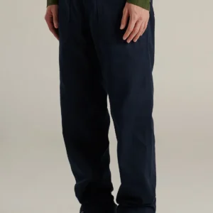 กางเกงผู้ชาย ขายาวทรงกระบอก เอวกลาง สีกรมท่า-Navy-36