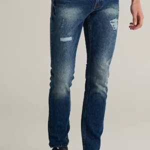 กางเกงยีนส์ผู้ชาย ทรงขาเดฟ Slim ริมแดง (Selvedge Jeans)-38