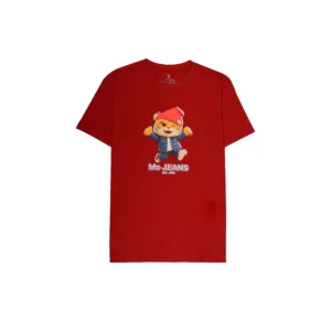 Online Exclusive เสื้อยืด Unisex คอกลมสีแดง-M